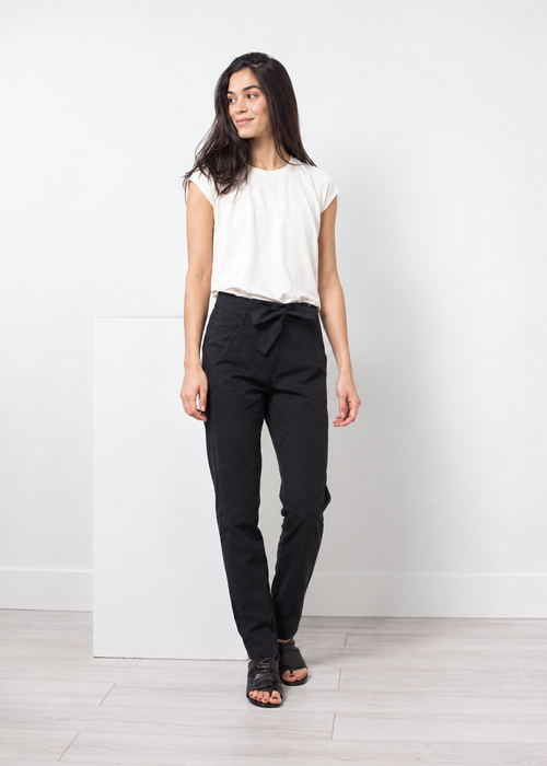 White Cap-Sleeve Blouse