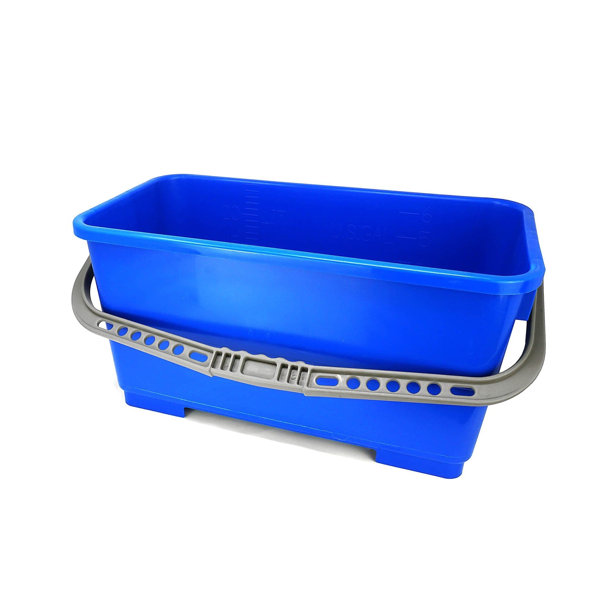 WCW Big Blue Bucket with Lid - 22L - Window Cleaning Warehouse Ltd