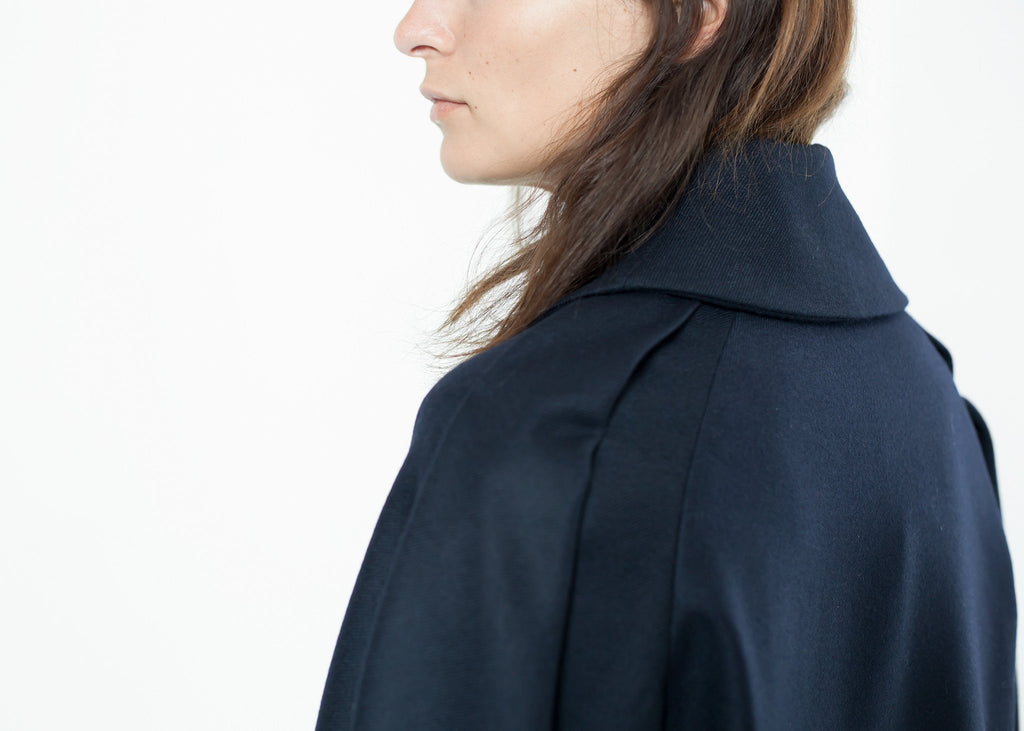 Purple Wool Cocoon Jacket