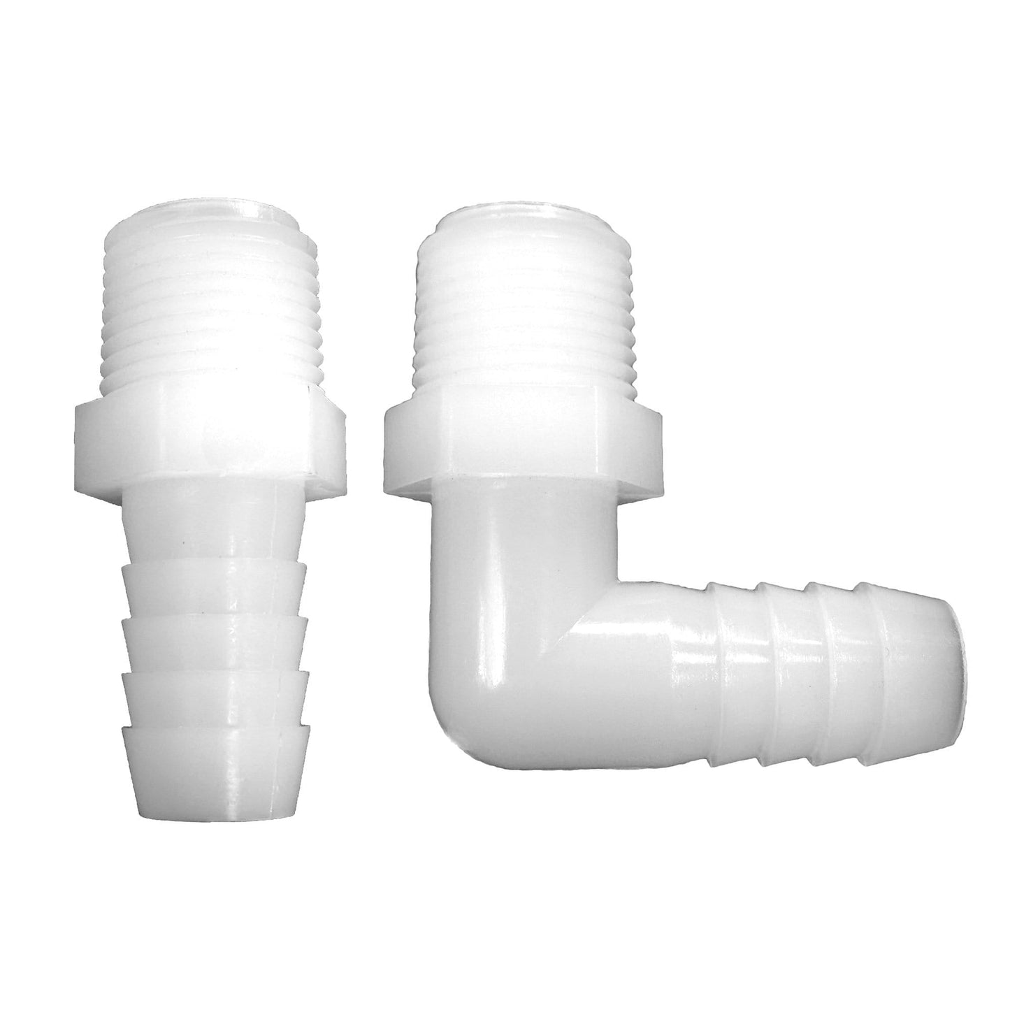 NYLON 1/2" Hose Tail to 3/8" Threaded PUMP Connectors - Window Cleaning Warehouse Ltd