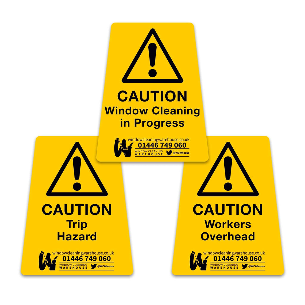 HIGH TACK Hazard Cone Stickers - Window Cleaning Warehouse Ltd