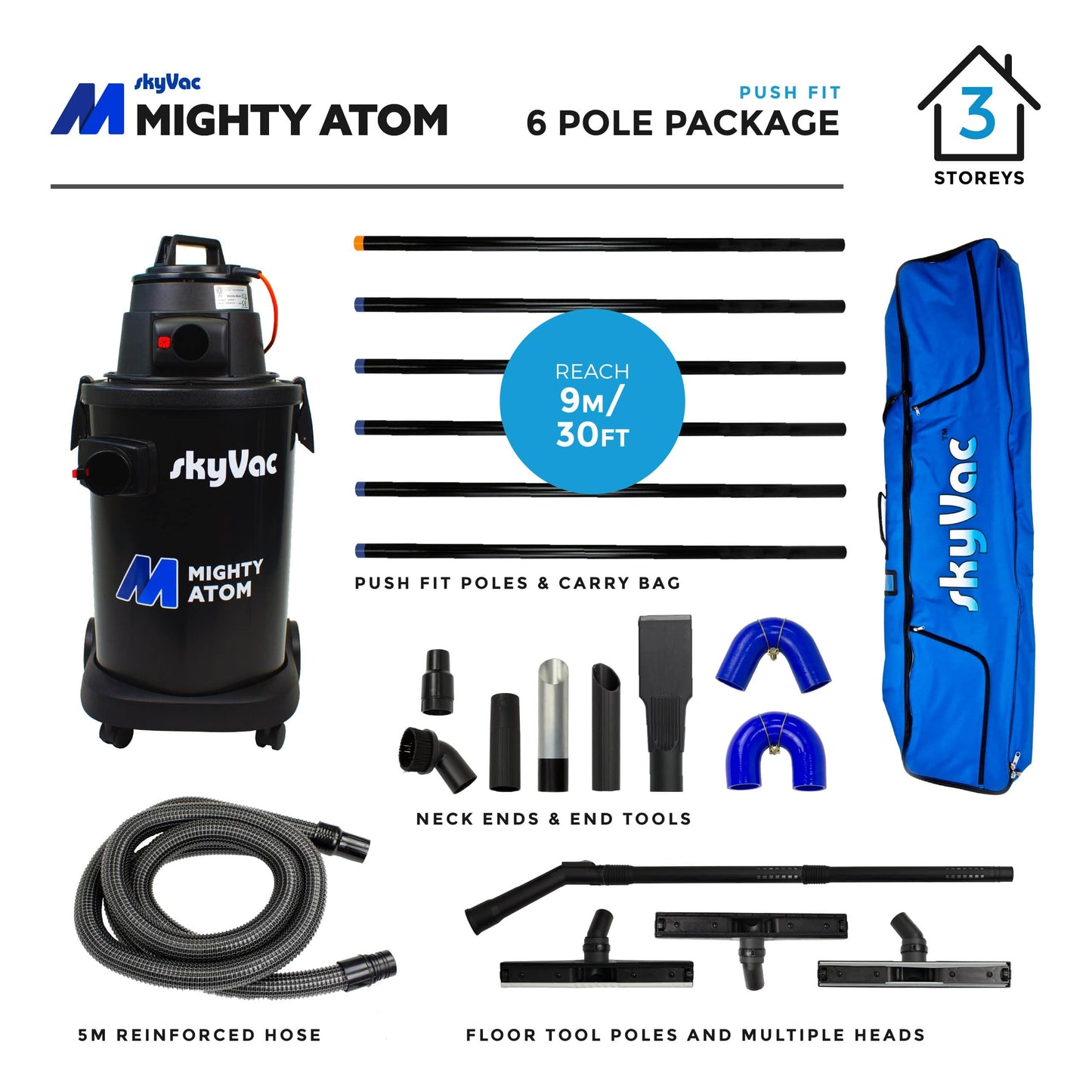 SkyVac™ Mighty Atom Professional System